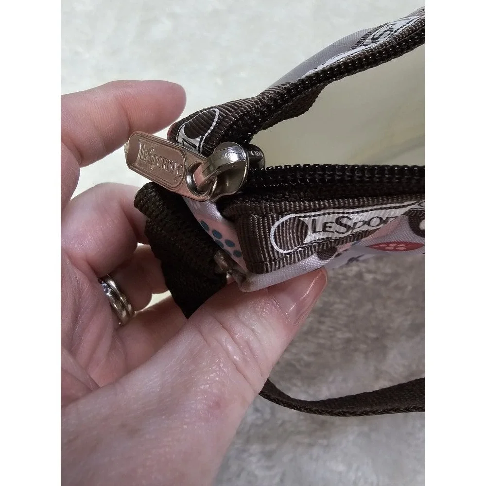 Le Sportsac Top Handle Bagette Purse Floral‎ Design